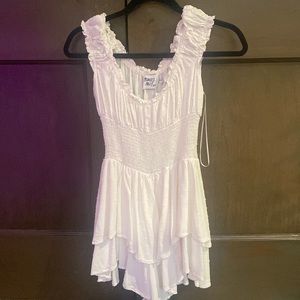 Princess Polly white dress new not worn